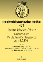 Book Cover for Quellen zum Deutschen Richtergesetz vom 8.9.1961 by Werner Schubert