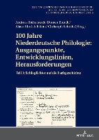 Book Cover for 100 Jahre Niederdeutsche Philologie by KlaasHinrich Ehlers