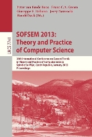 Book Cover for SOFSEM 2013: Theory and Practice of Computer Science 39th International Conference on Current Trends in Theory and Practice of Computer Science, Špindler?v Mlýn, Czech Republic, January 26-31, 2013, P by Peter van Emde Boas