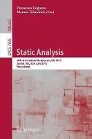 Book Cover for Static Analysis by Francesco Logozzo