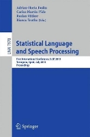 Book Cover for Statistical Language and Speech Processing by AdrianHoria Dediu