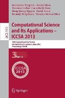 Book Cover for Computational Science and Its Applications -- ICCSA 2013 by Beniamino Murgante