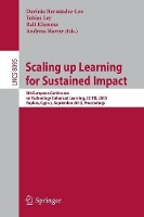 Book Cover for Scaling up Learning for Sustained Impact by Davinia Hernández-Leo