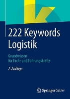 Book Cover for 222 Keywords Logistik by Springer Fachmedien Wiesbaden