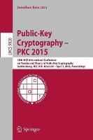 Book Cover for Public-Key Cryptography -- PKC 2015 by Jonathan Katz
