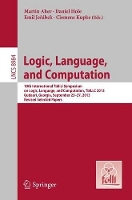 Book Cover for Logic, Language, and Computation by Martin Aher