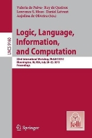 Book Cover for Logic, Language, Information, and Computation by Valeria de Paiva