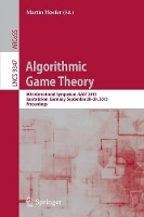 Book Cover for Algorithmic Game Theory by Martin Hoefer