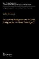 Book Cover for Principled Resistance to ECtHR Judgments - A New Paradigm? by Marten Breuer