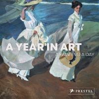 Book Cover for A Year in Art by Prestel Publishing