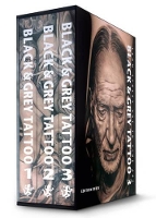 Book Cover for Black & Grey Tattoo - 3 Volume Set by Marisa Kakoulas, Edgar Hoill