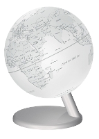 Book Cover for White Illuminated Globe 15cm by 