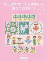 Book Cover for Modern Motifs & Borders in Cross Stitch by Maria Diaz