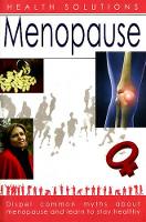 Book Cover for Menopause by Dr Savitri Ramaiah