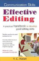 Book Cover for Effective Editing by Y C Halan