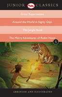 Book Cover for Junior Classic Book 5 (Great Expectations, Around the World in Eighty Days, The Jungle Book, The Merry Adventures of Robin Hood) by Charles Dickens