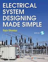 Book Cover for Electrical System Designing Made Simple by Rajiv Shankar