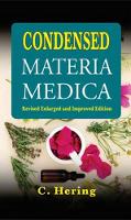 Book Cover for Condensed Materia Medica by Constantine Hering