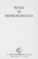 Book Cover for What is Homoeopathy by Dr S R Wadia