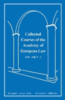 Book Cover for Collected Courses of the Academy of European Law 1994 Vol. V - 1 by Academy Of European Law