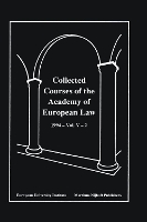 Book Cover for Collected Courses of the Academy of European Law 1994 Vol. V - 2 by Academy Of European Law