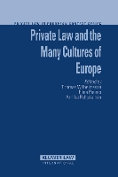 Book Cover for Private Law and the Many Cultures of Europe by Thomas Wilhelmsson