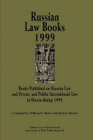 Book Cover for Russian Law Books 1999 by William E. Butler, Jolanta Murjas