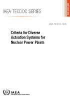 Book Cover for Criteria for Diverse Actuation Systems for Nuclear Power Plants by IAEA