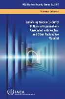 Book Cover for Enhancing Nuclear Security Culture in Organizations Associated with Nuclear and Other Radioactive Material by IAEA