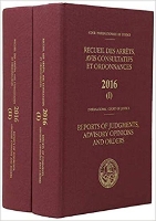 Book Cover for Reports of judgments, advisory opinions and orders 2016 by International Court of Justice