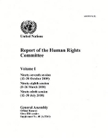 Book Cover for Report of the Human Rights Committee by Department of General Assembly Affairs and Conference Services United Nations