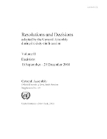 Book Cover for Resolutions and decisions adopted by the General Assembly during its sixty-ninth session Vol. 2: Decisions (16 September - 29 December 2014) by United Nations: General Assembly