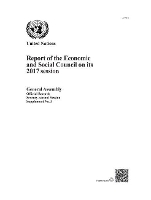 Book Cover for Report of the Economic and Social Council for 2017 by United Nations Economic and Social Council, United Nations General Assembly