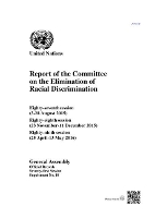 Book Cover for Report of the Committee on the Elimination of Racial Discrimination by United Nations General Assembly, United Nations Committee on the Elimination of Racial Discrimination