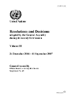 Book Cover for Resolutions and decisions adopted by the General Assembly during its seventy-first session by United Nations: General Assembly