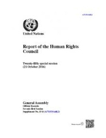 Book Cover for Report of the Human Rights Council by United Nations General Assembly, United Nations Human Rights Council