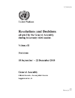 Book Cover for Resolutions and decisions adopted by the General Assembly during its seventy-third session by United Nations: General Assembly