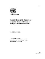 Book Cover for Resolutions and decisions adopted by the General Assembly during its thirtieth special session by United Nations General Assembly