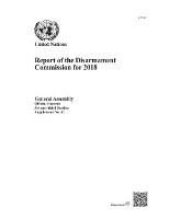 Book Cover for Report of the Disarmament Commission for 2018 by United Nations Disarmament Commission, United Nations General Assembly