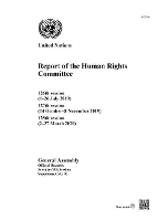 Book Cover for Report of the Human Rights Committee by United Nations Human Rights Committee, United Nations General Assembly