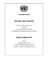 Book Cover for Recueil des Traités Index Cumulatif Number 51 by United Nations