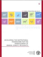 Book Cover for Developing the institutional framework for the management of animal genetic resources by Food and Agriculture Organization