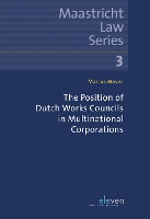 Book Cover for The Position of Dutch Works Councils in Multinational Corporations by Marcus Meyer