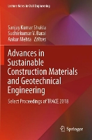 Book Cover for Advances in Sustainable Construction Materials and Geotechnical Engineering by Sanjay Kumar Shukla
