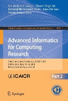 Book Cover for Advanced Informatics for Computing Research by Ashish Kumar Luhach