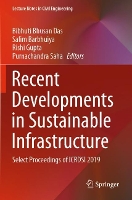 Book Cover for Recent Developments in Sustainable Infrastructure by Bibhuti Bhusan Das