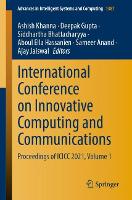 Book Cover for International Conference on Innovative Computing and Communications by Ashish Khanna