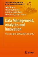 Book Cover for Data Management, Analytics and Innovation by Neha Sharma