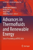 Book Cover for Advances in Thermofluids and Renewable Energy by Pinakeswar Mahanta