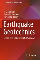 Book Cover for Earthquake Geotechnics by T G Sitharam